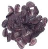 50 14mm Marble Crystal & Amethyst Leaf Beads